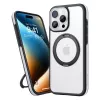 Apsauginis telefono dėklas Torras Ostand R Fusion, skirtas iPhone 16 Pro — juodas