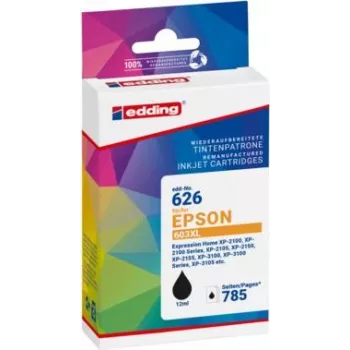 edding spausdintuvo kasetė EDD-626 juoda suderinama su EPSON 603XL Bk
