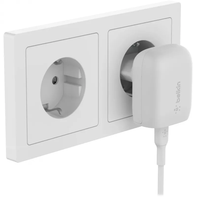 Įkroviklis vidinis Belkin WCA006vf1MWH-B5 greitas įkrovimas USB Type-C 1 m baltas