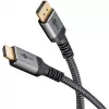 Goobay 65269 Vaizdo kabelio adapteris 2 m DisplayPort HDMI Pilka (65269)
