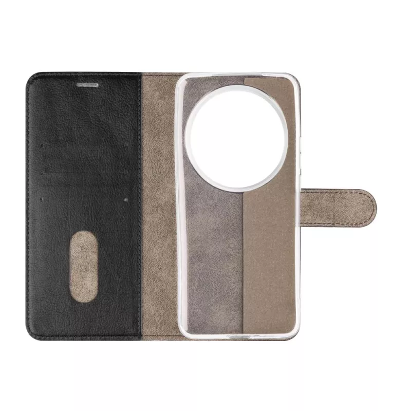 Fixed Opus | Knyginis dėklas | Xiaomi | 15 Ultra | Dirbtinė oda | Juoda