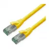 Tinklo kabelis ROLINE Recycled Material 21.45.3228 RJ-45 Cat6a 15 m Geltonas