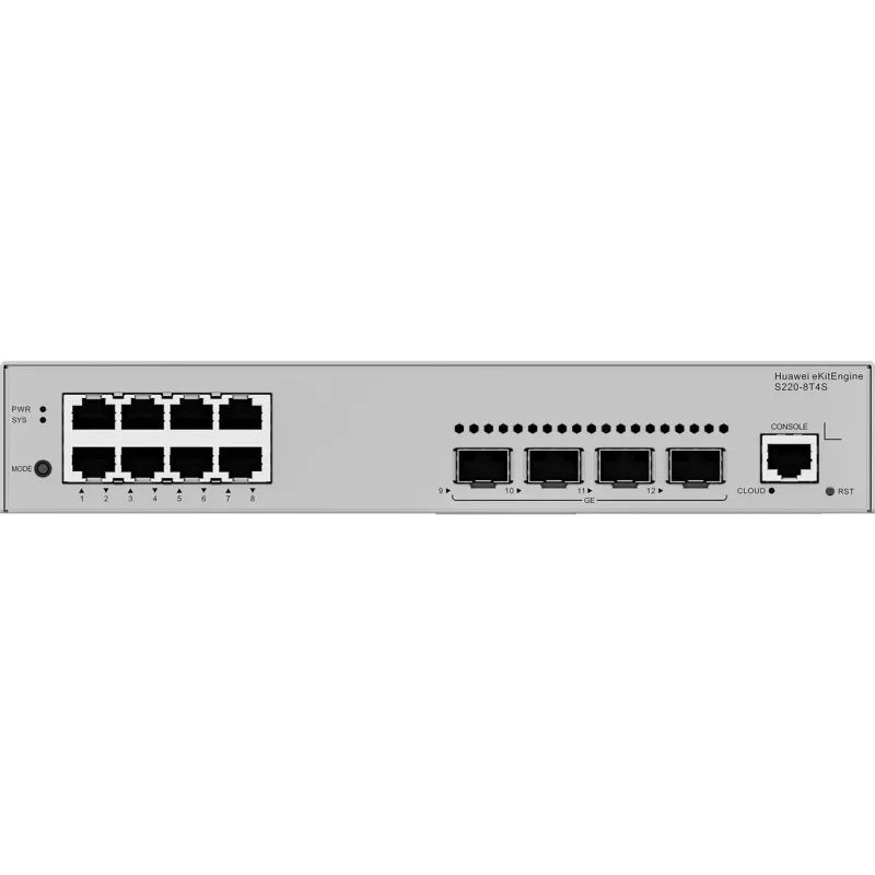Huawei S220-8T4S Gigabit jungiklis, 4x SFP 8x LAN, 4x SFP