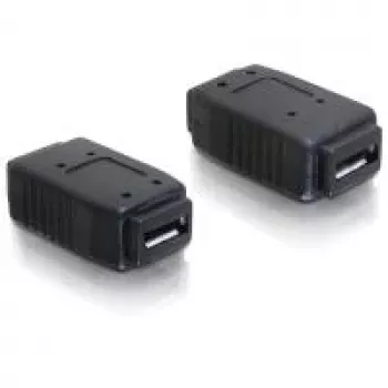 Adapter USB micro-A+B mot. į USB micro-A+B mot. DeLOCK 65034 Juoda