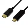LogiLink CV0126 Vaizdo Kabelio Adapteris 1 M DisplayPort HDMI Tipas A (Stand