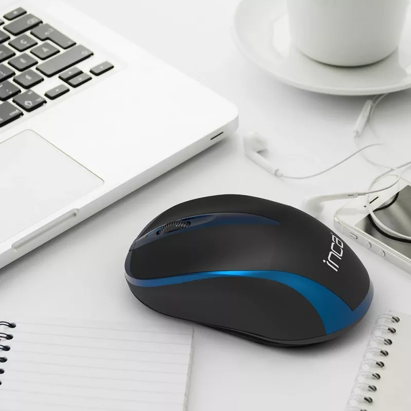 Cian Technology GmbH INCA pelė IWM-221RSMV Nano-USB belaidė 1000 DPI juoda/ sidabrinė mažmeninė - Pelė