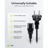 Goobay IEC laidas 5 m juodas maitinimo kištukas F tipo IEC C13 H05VV-F3G