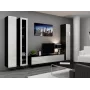 Cama uždara Spintelė VIGO '180' 180/40/30 baltas/juodas blizgus