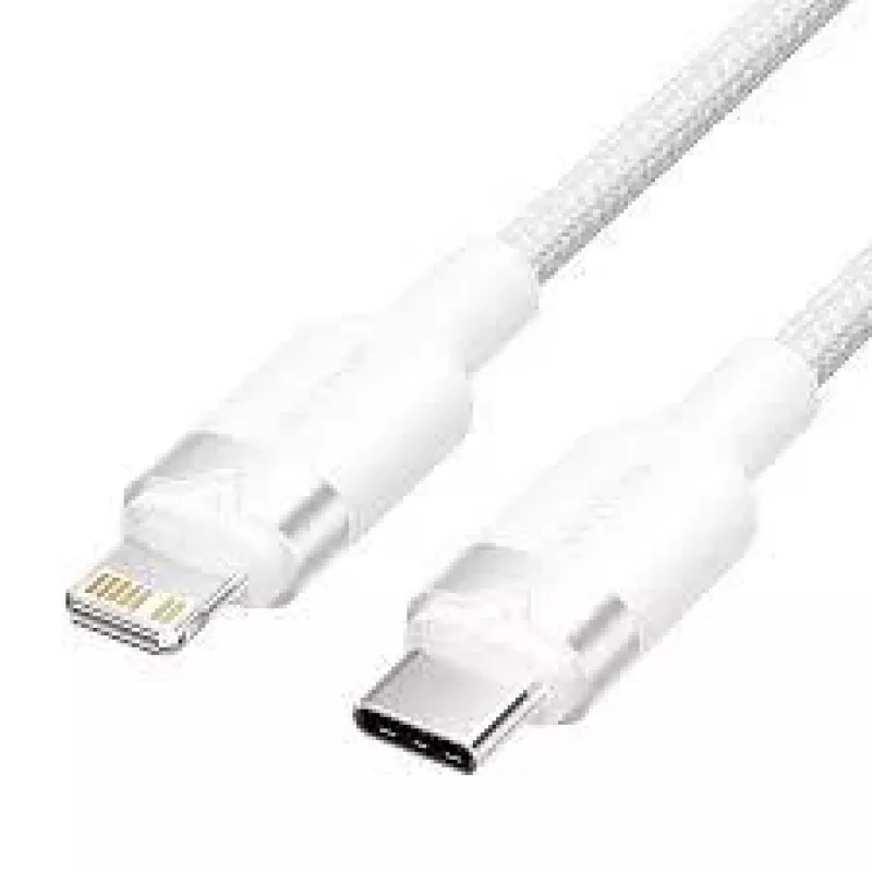 Laidas Lightning Vention LALWF — 1 m, Lightning į USB-C, baltas
