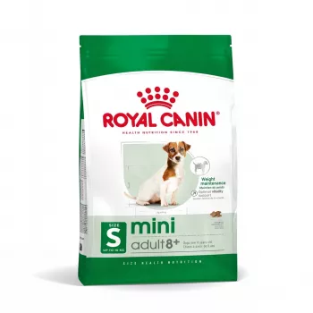 Sausas šunų maistas Royal Canin Mini Adult 8+ Senior Paukštiena, ryžiai ir daržovės, 8 kg, mažoms veislėms (5–10 kg)