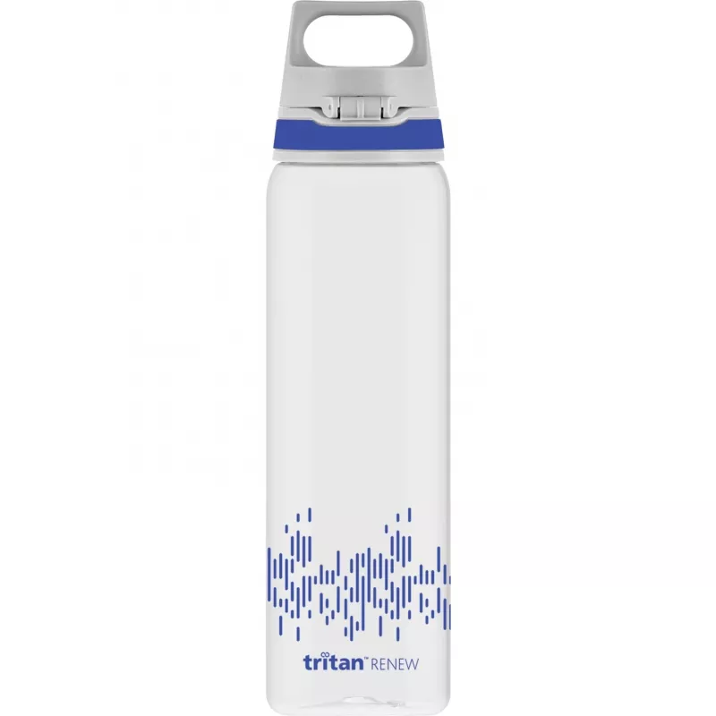 vandens butelis Total Clear One MyPlanet Blue 0,75 L permatomas / tamsiai mėlynas, vienos rankos uždarymas ONE