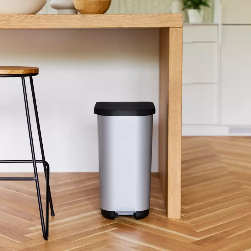 ROTHO Ribo Graphite - pedalinė šiukšliadėžė – 35 l