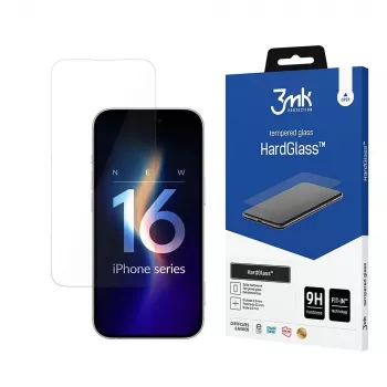 3MK HardGlass Clear ekrano apsauga Apple iPhone 16 Pro, atspari smūgiams ir įbrėžimams