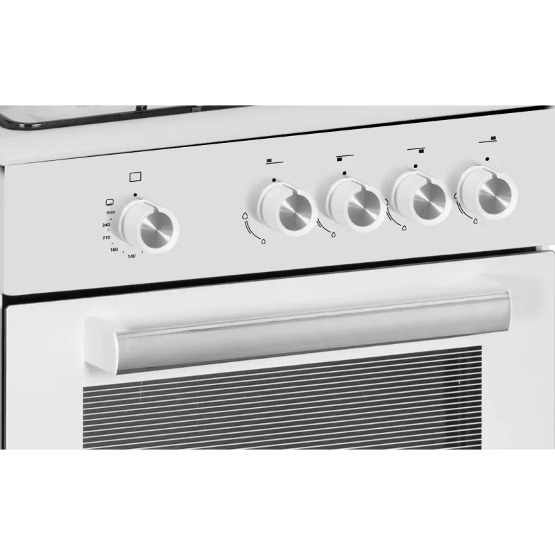 Simfer viryklė 4401SGRBB Kaitlentės tipas Dujos Orkaitės tipas Dujos Balta Plotis 50 cm 49 L Gylis 55 cm