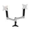 SilverStone SST-ARM22SC Dvigubo monitoriaus laikiklis - sidabrinis