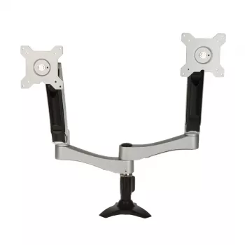 SilverStone SST-ARM22SC Dvigubo monitoriaus laikiklis - sidabrinis