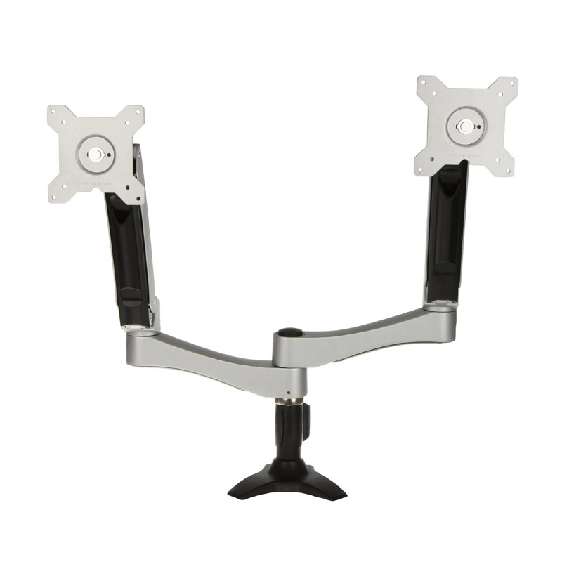 SilverStone SST-ARM22SC Dvigubo monitoriaus laikiklis - sidabrinis