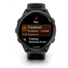 Išmanusis laikrodis GARMIN Forerunner 570 — 47 mm šiferio pilkumo aliuminio korpusas, permatomas juodas silikoninis dirželis