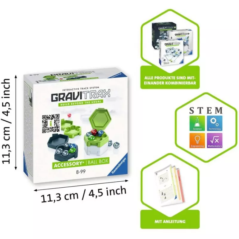 Priedų žaislas Ravensburger GraviTrax Ball Box daugiaspalvis