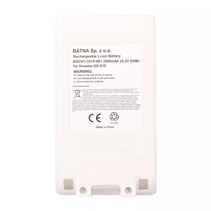 Akumuliatorius, dulkių siurbliui G9 G10 25,2V 2500mAh