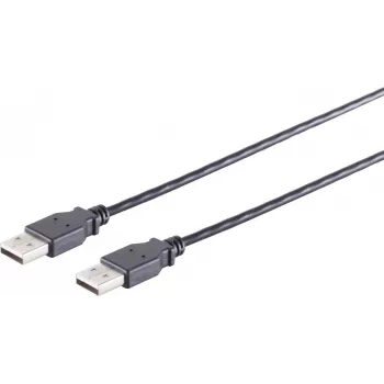 USB kabelis S/CONN 13-22045 USB 2.0 3 m juodas