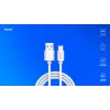 USB 2.0 laidas SAVIO CL-168, USB A (kištukas) į USB C (kištukas), 3 m, baltas