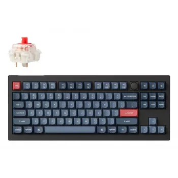 Keychron V3 Max klaviatūra universali RF belaidė Bluetooth juoda pilka Tenkeyless
