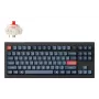 Keychron V3 Max klaviatūra universali RF belaidė Bluetooth juoda pilka Tenkeyless