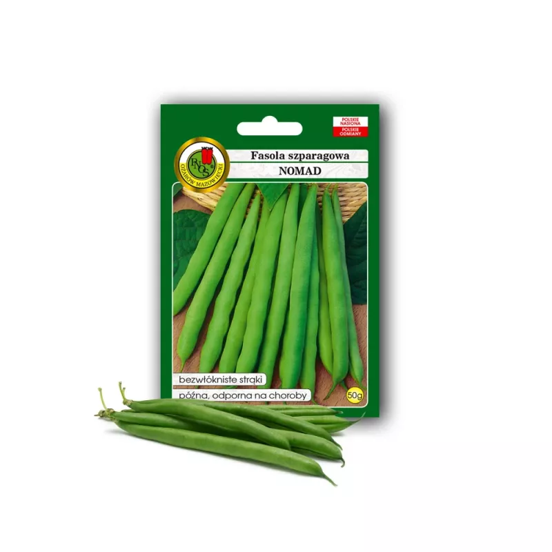 Nomad Green žemaūgių pupelių sėklos, 50g – daržovių sėklos
