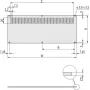 SCHROFF REAR PANEL 4U 84HP PERF. - Stovo priedas (30849030)