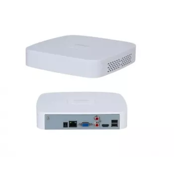 Tinklo vaizdo registratorius DAHUA NVR2104-S3 4 kanalų, 1U, SATA HDD iki 16 TB, 1080p/720p, 12V/1,5A, Baltas