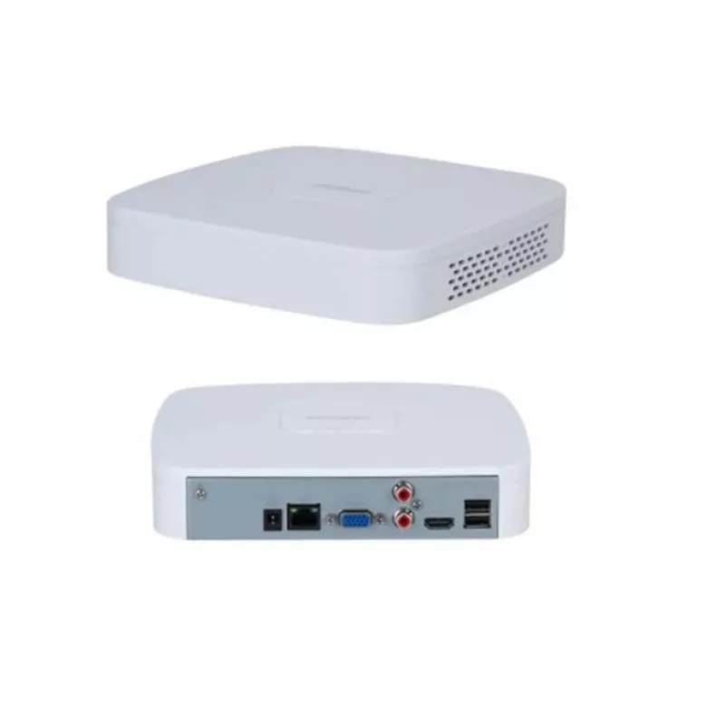 Tinklo vaizdo registratorius DAHUA NVR2104-S3 4 kanalų, 1U, SATA HDD iki 16 TB, 1080p/720p, 12V/1,5A, Baltas
