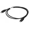 USB 2.0 USB-C į USB-C kabelis LANBERG CA-CMCM-10CU-0010-BK, 1 m, juodas, 480 Mbit/s, auksuoti kontaktai