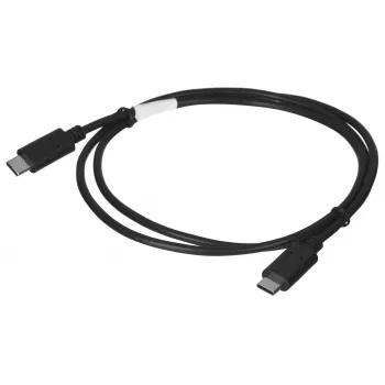 USB 2.0 USB-C į USB-C kabelis LANBERG CA-CMCM-10CU-0010-BK, 1 m, juodas, 480 Mbit/s, auksuoti kontaktai