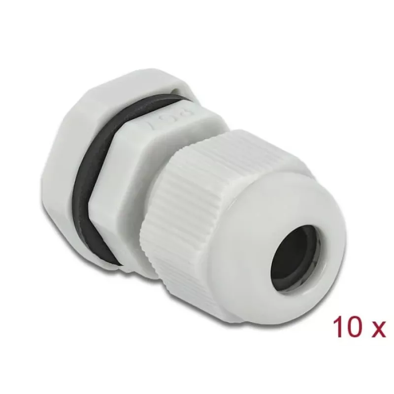 Kabelio sandariklis DeLOCK 60193 Pilkas Plastikinis 10 vnt.