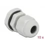 Kabelio sandariklis DeLOCK 60193 Pilkas Plastikinis 10 vnt.