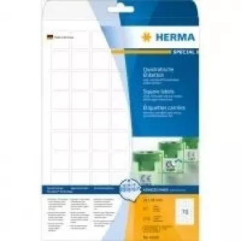 Lipnios spausdintuvo etiketės HERMA Nuimamos etiketės A4 24x24 mm