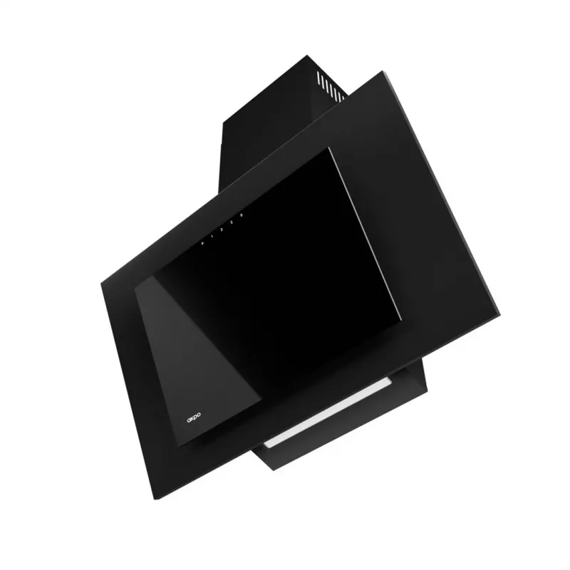 Kamino tipo virtuvės gartraukis AKPO WK-4 NERO 2.0 50, 500 mm, maks. 300 m³/h, LED, T300 anglies filtras
