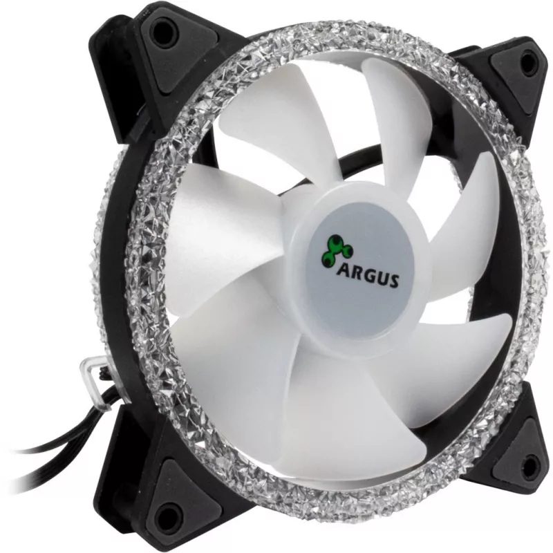 INTER-TECH RS-071 120mm ARGB korpuso ventiliatorius - juodas