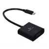 USB Type-C į HDMI adapteris Gembird A-CM-HDMIF-03, USB 2.0/3.2 Gen2, 3840×2160@30Hz, juoda