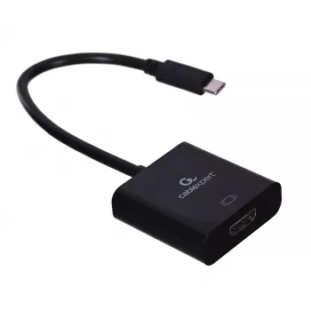 USB Type-C į HDMI adapteris Gembird A-CM-HDMIF-03, USB 2.0/3.2 Gen2, 3840×2160@30Hz, juoda