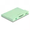 Kortelių skaitytuvas DeLOCK 91015 USB 3.2 Gen 1 Type-A/Type-C mėtinės spalvos