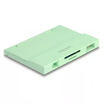 Kortelių skaitytuvas DeLOCK 91015 USB 3.2 Gen 1 Type-A/Type-C mėtinės spalvos