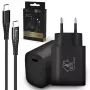 Smart Life USB Type-C į Type-C rinkinys, 200 cm, juodas + 18 W PD3.0 įkroviklis, juodas