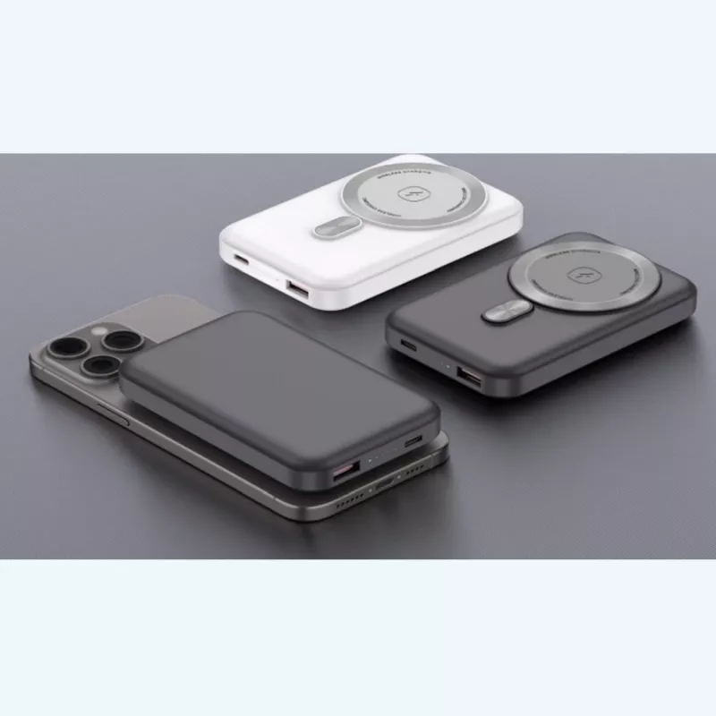 “Extralink MagSafe 10000mAh” maitinimo bankas, grafitas, 38,5 Wh, PD20W+15W, USB-C/USB-A
