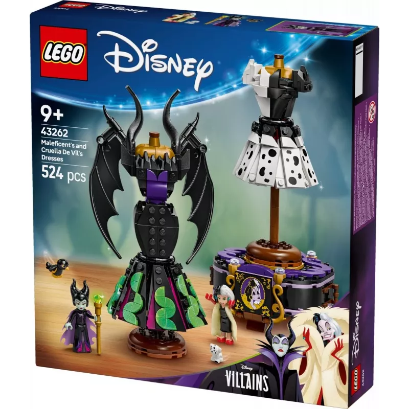 LEGO DISNEY 43262 Piktosios ir Kruelos de Vil suknelės