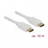 DisplayPort kabelis DeLOCK 84863 10 m Baltas