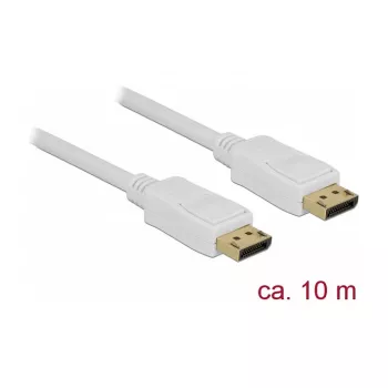 DisplayPort kabelis DeLOCK 84863 10 m Baltas