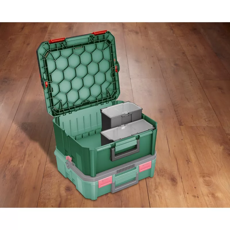 Dėžutė daiktams laikyti Bosch SystemBox stačiakampė polipropileninė 176×105×133 mm juoda/pilka