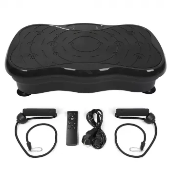 Extralink Vibracinė platforma treniruotėms ir fitnesui Moonwalk Spinmove juoda